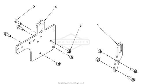 Engine Group - Belt And Lift Eye Diagram and Parts List for 076660-01  Briggs and Stratton Generator